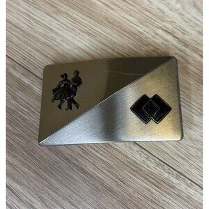 Belt Buckle With Nickel  ATED Square Dance Western Vintage From Marshfield Wisco